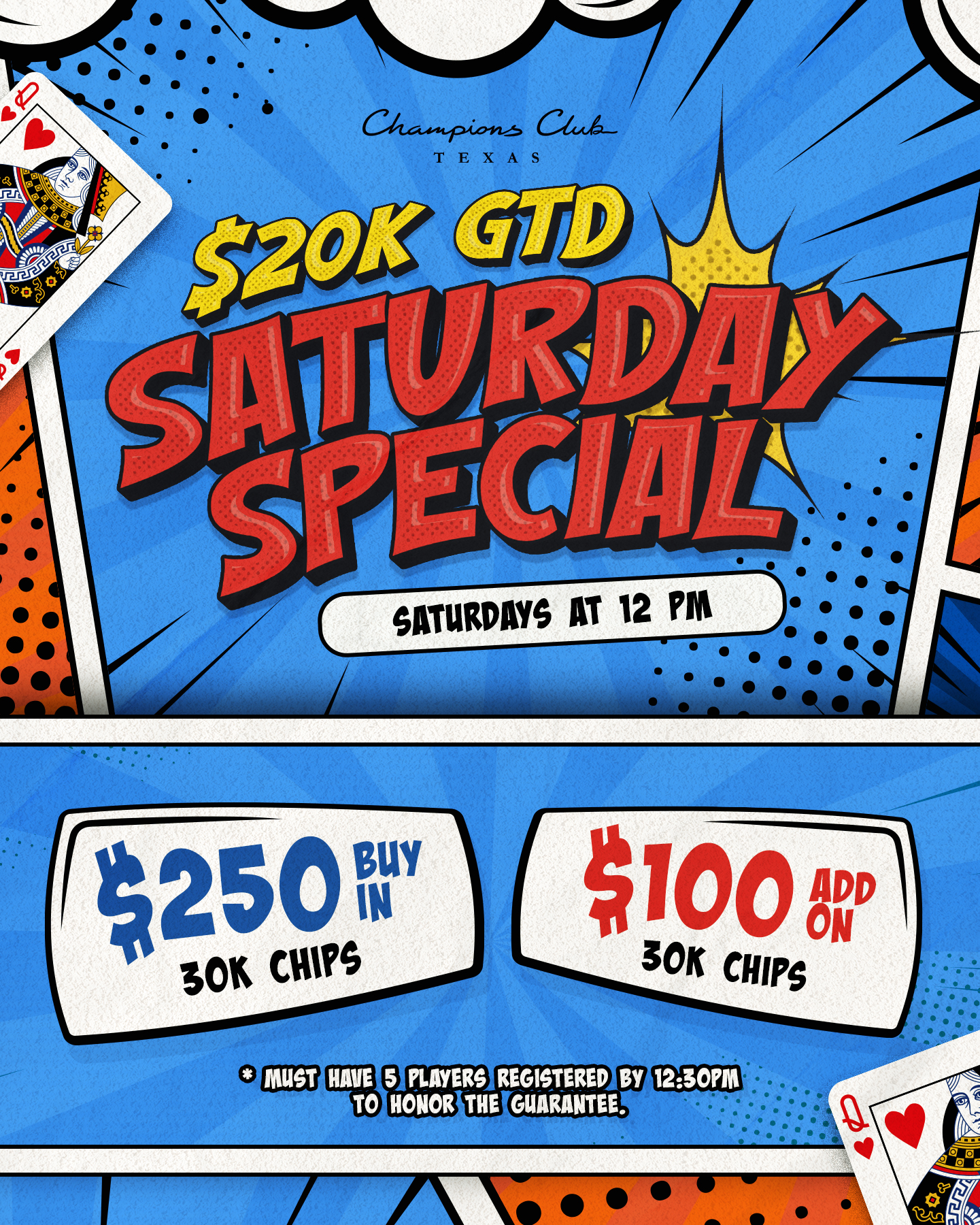 $20k Saturday event
